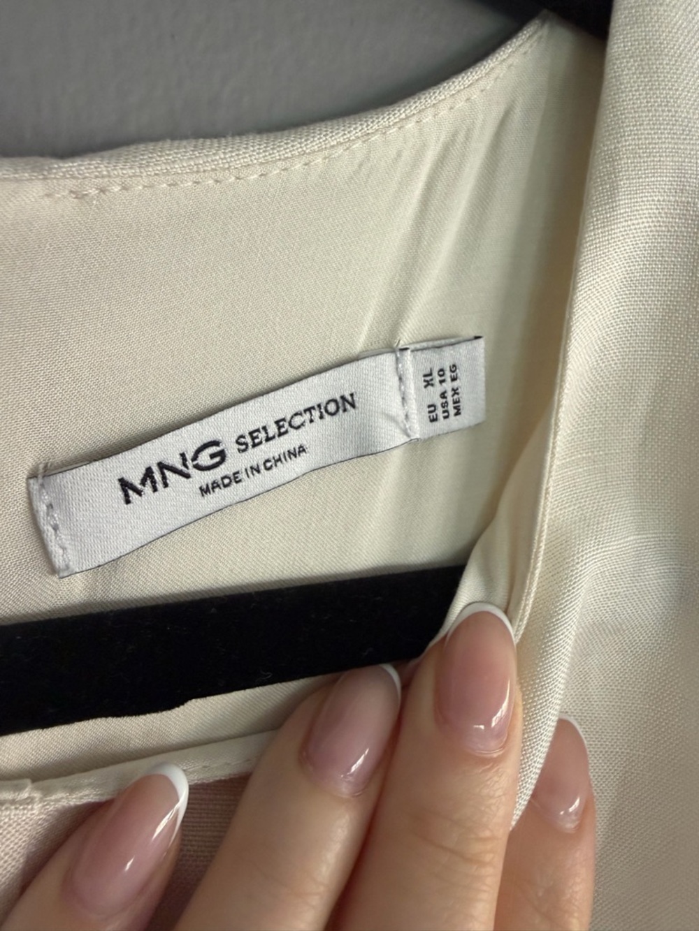 Mango LINEN DRESS WITH FRAYED HEM - Picture 10 of 11